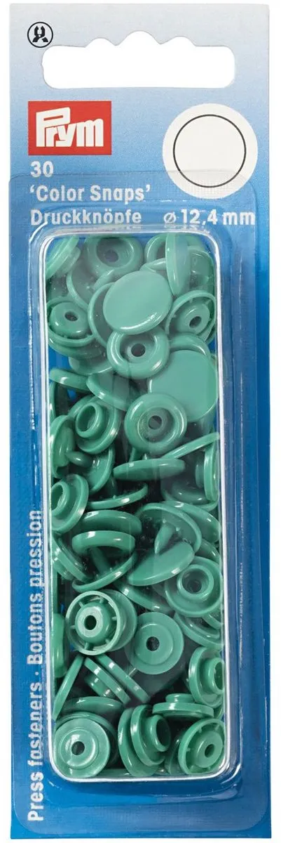 Prym Drukknoop ColorSnaps 12,4mm Groen - 30 Stuks