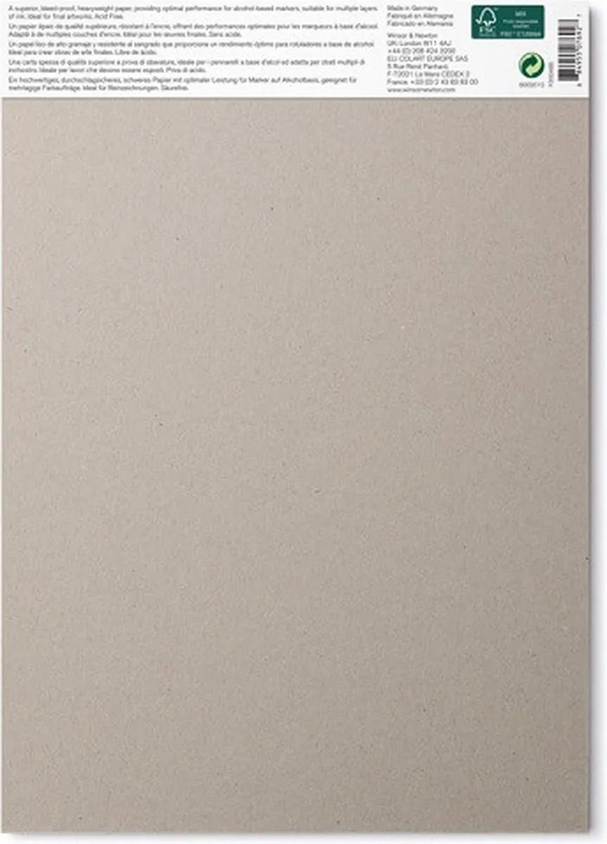 Winsor & Newton Marker Papier Bleedproof Extra Heavy A4 - Wit