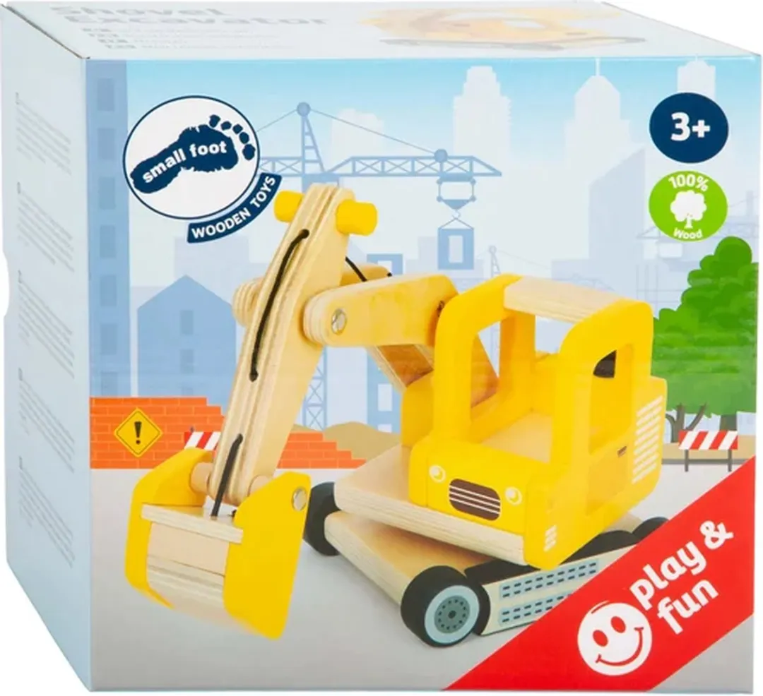 Small Foot Houten Graafmachine 12010 - Geel