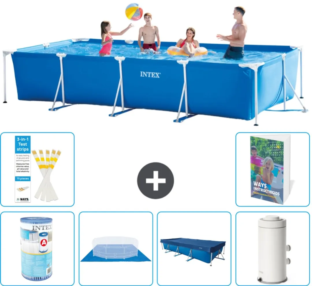 Intex Rechthoekig Frame Zwembad 450x220x84cm