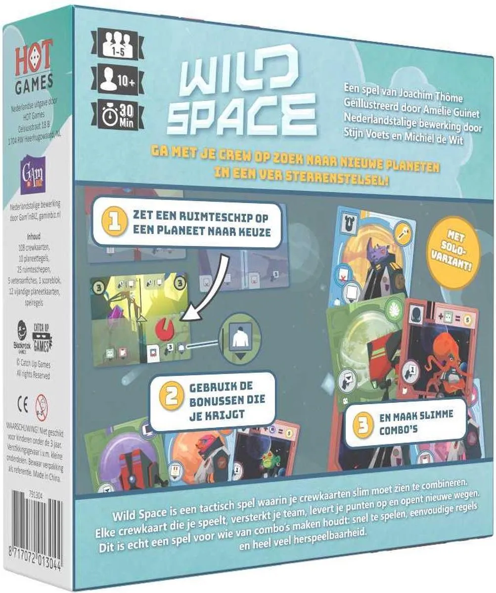 HOT Games Wild Space Kaartspel 791304 - 1-5 Spelers
