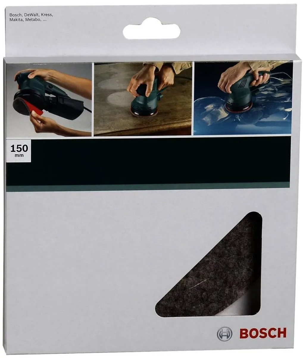 Bosch Polijstvilt 125mm Klit - Metaal