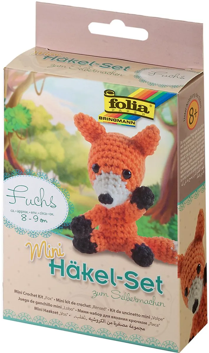 Folia Mini Haakset Vos Knutselset - 7 Stuks - Multi