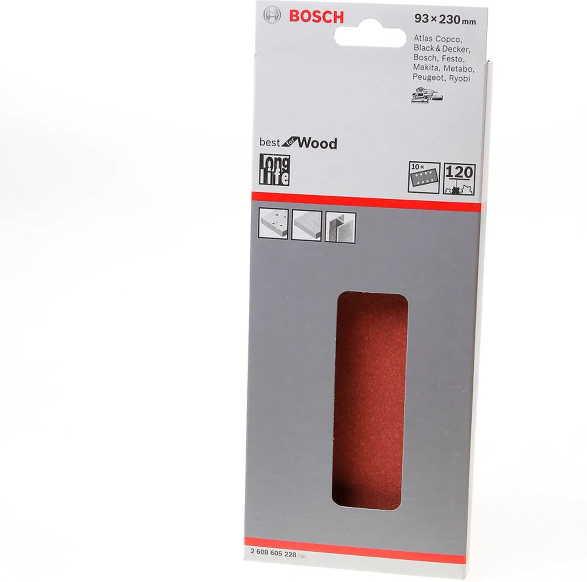 Bosch 10-delige Schuurbladset 93x230mm