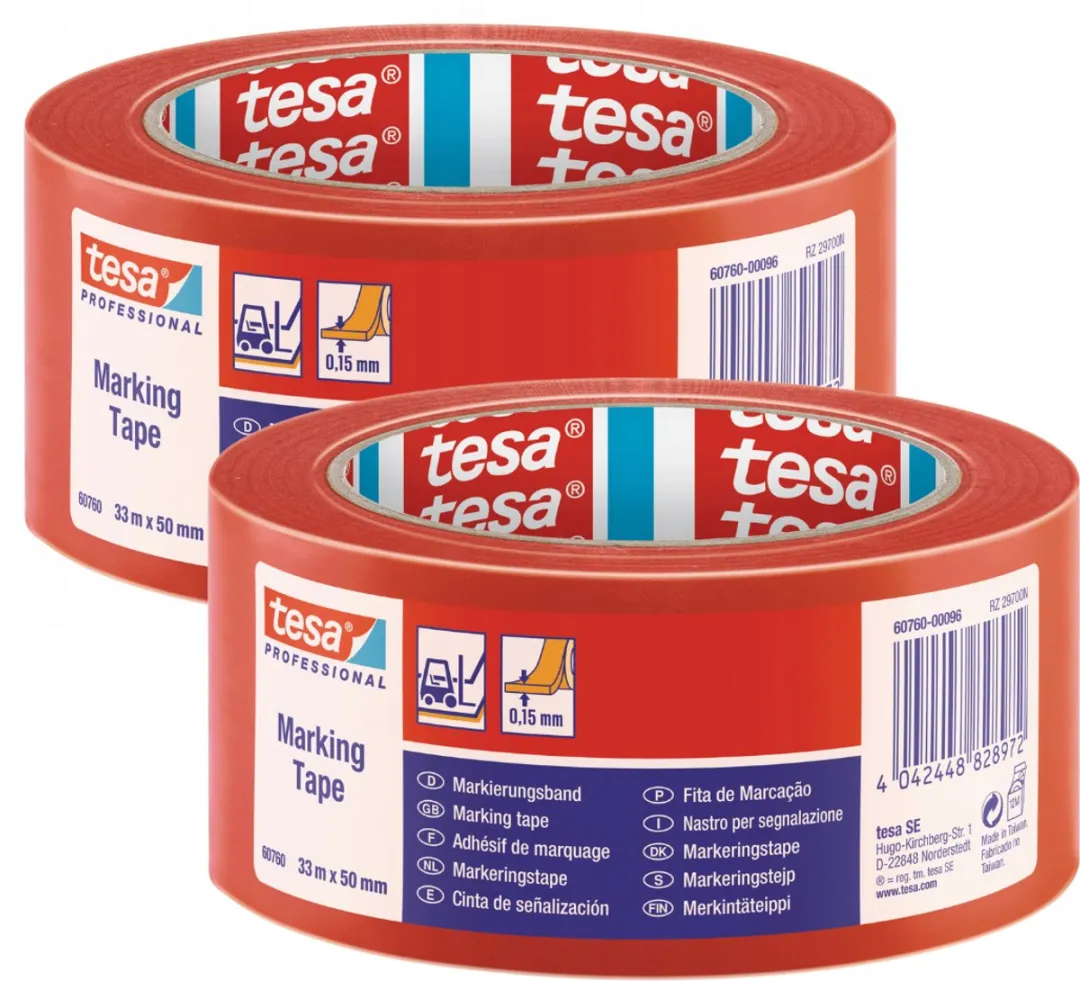 Tesa tesaflex Waarschuwingslint 33m x 50mm
