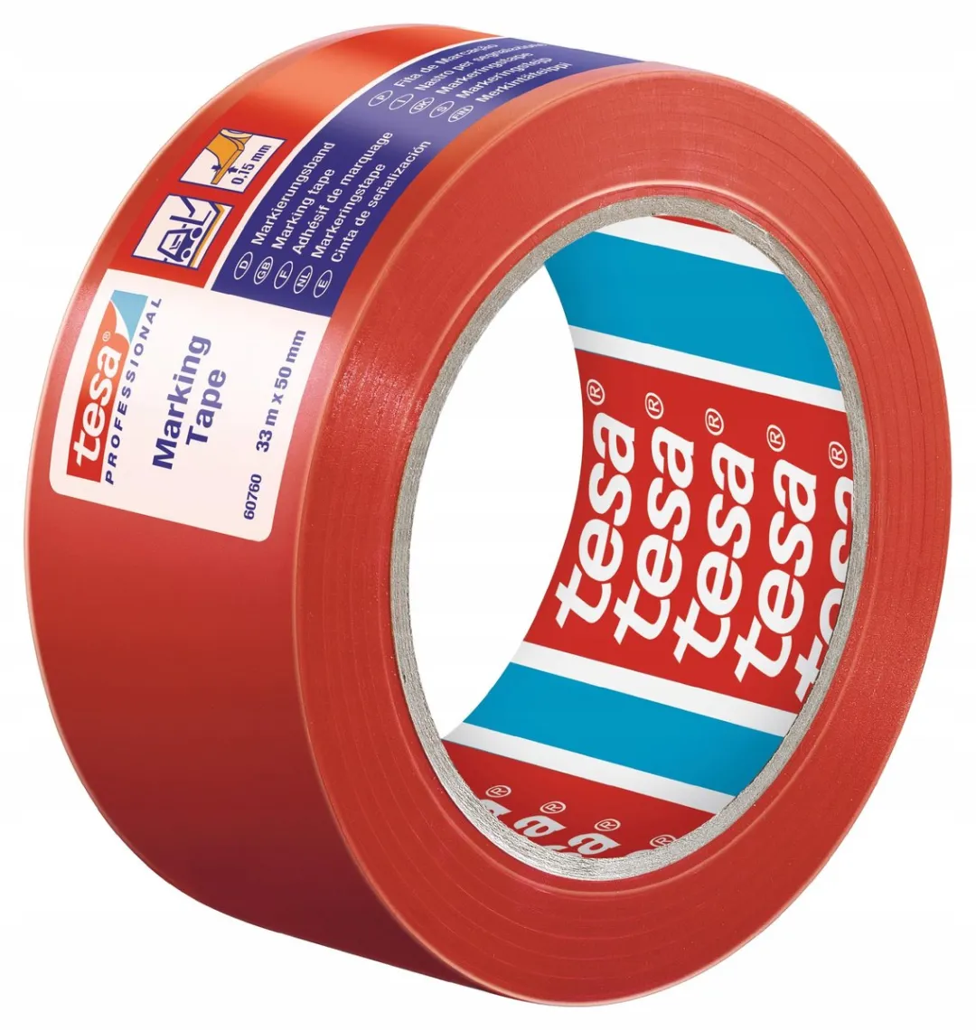 Tesa tesaflex Waarschuwingslint 33m x 50mm - Rood - 2 Stuks