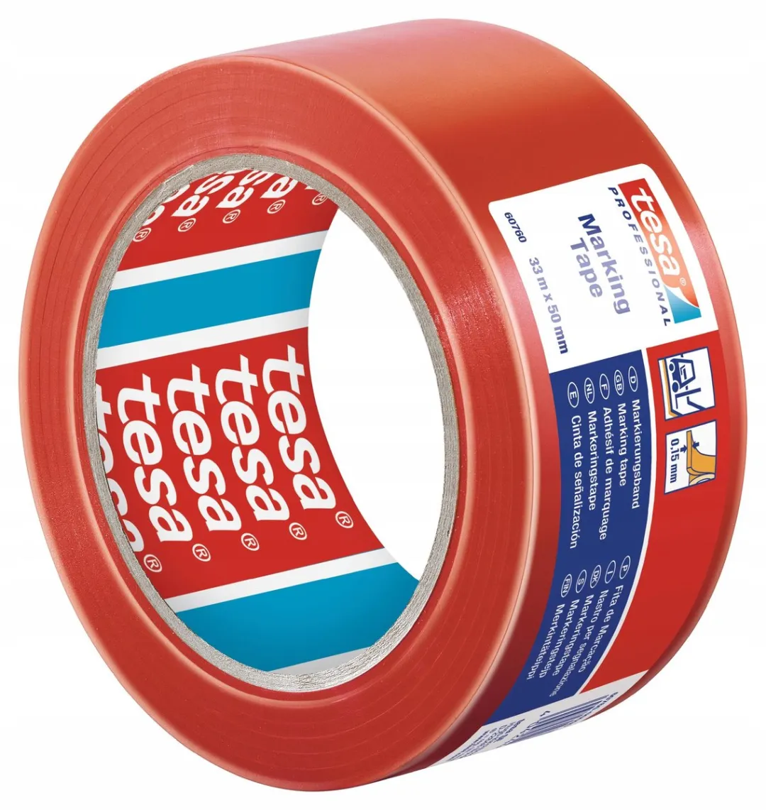 Tesa tesaflex Waarschuwingslint 33m x 50mm - Rood - 2 Stuks