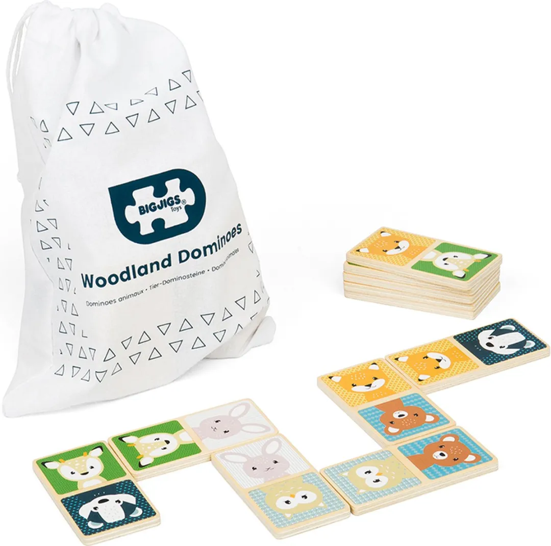 BigJigs Houten Domino Dieren