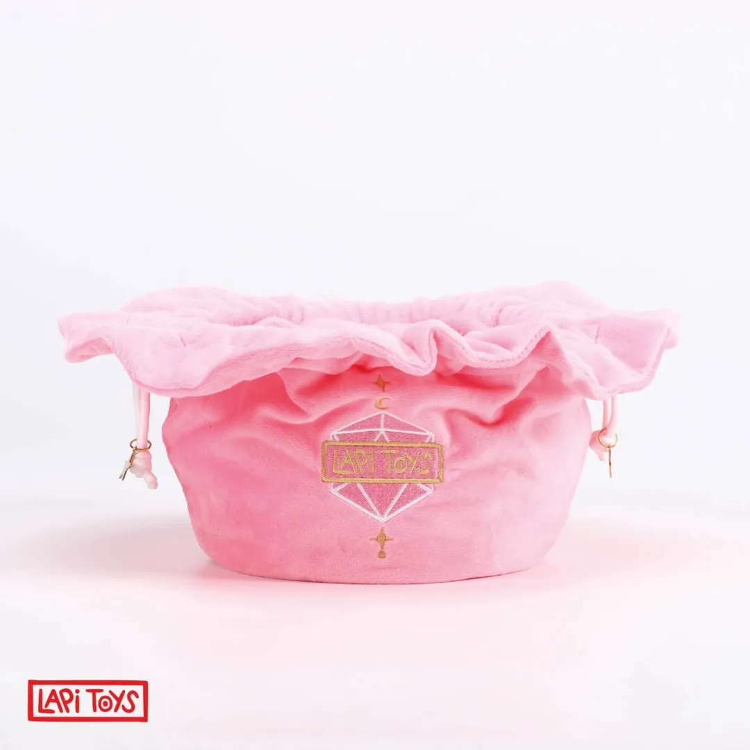 Lapi Toys DnD Dobbelstenen Zak - Fluweel Roze