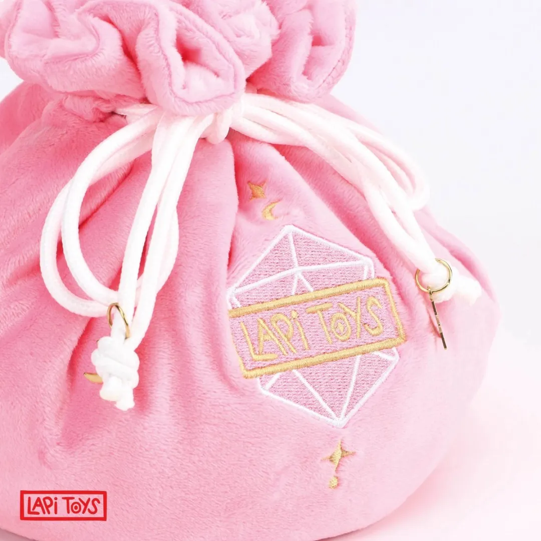 Lapi Toys DnD Dobbelstenen Zak - Fluweel Roze