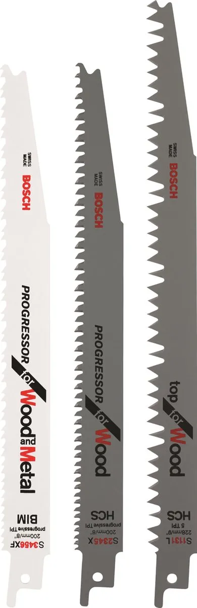 Bosch Reciprozaagbladen 3-delig
