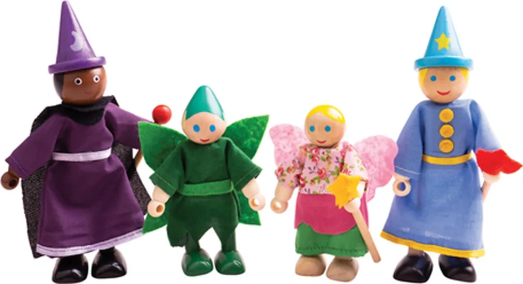 BIGJIGS Poppenhuispoppetjes Fantasiefiguren - Multi