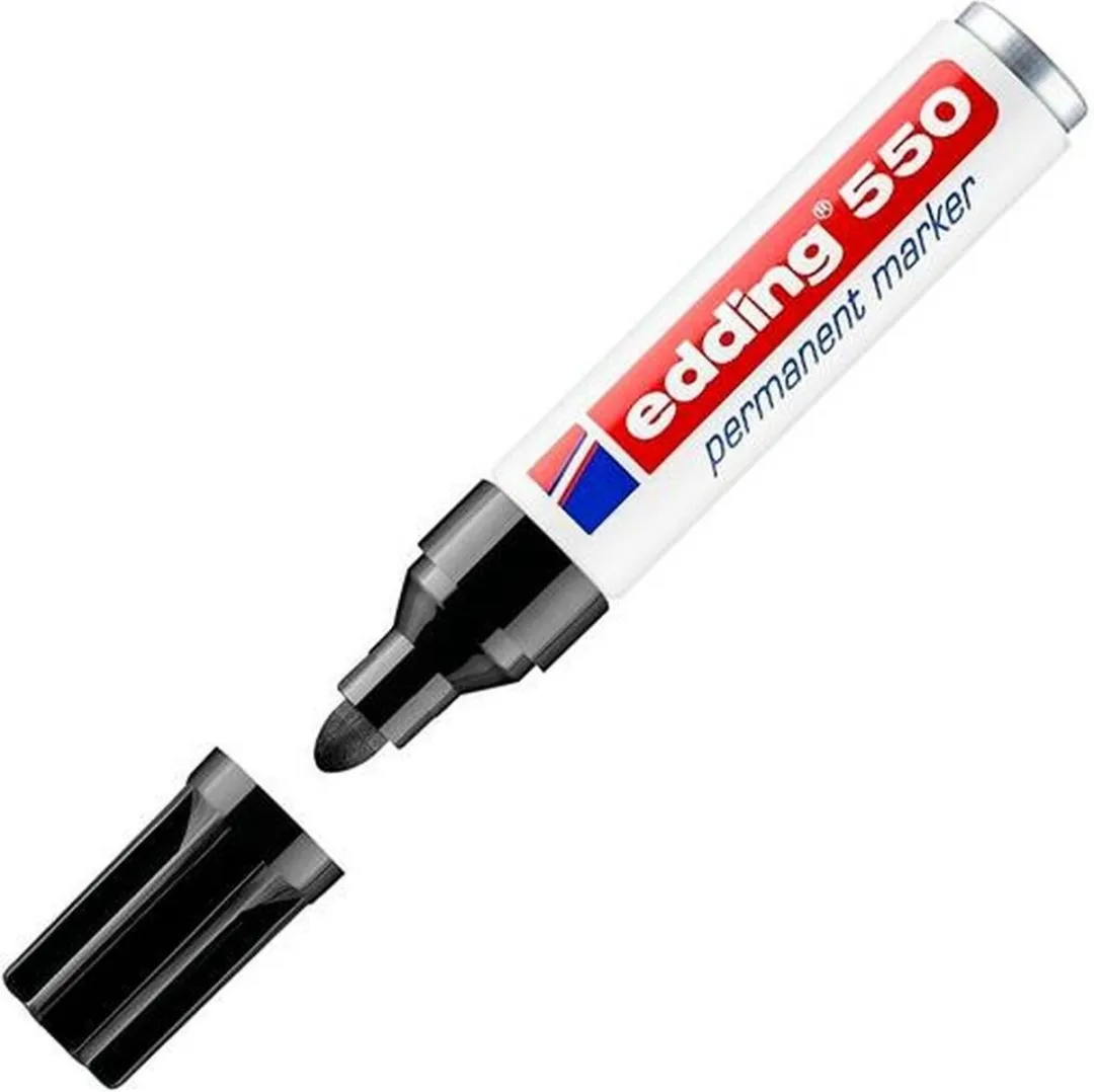 edding 550 Viltstift - Zwart - 10 Stuks
