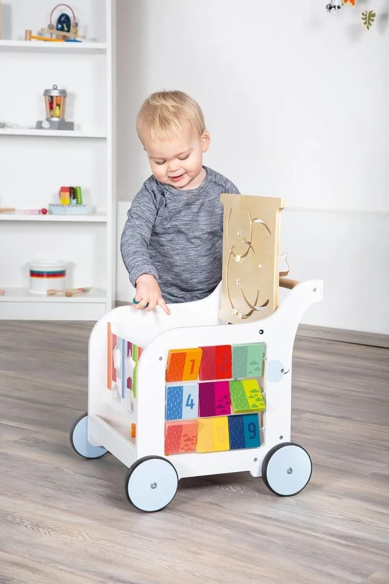 Small Foot Houten Baby Walker Bloemen 11607