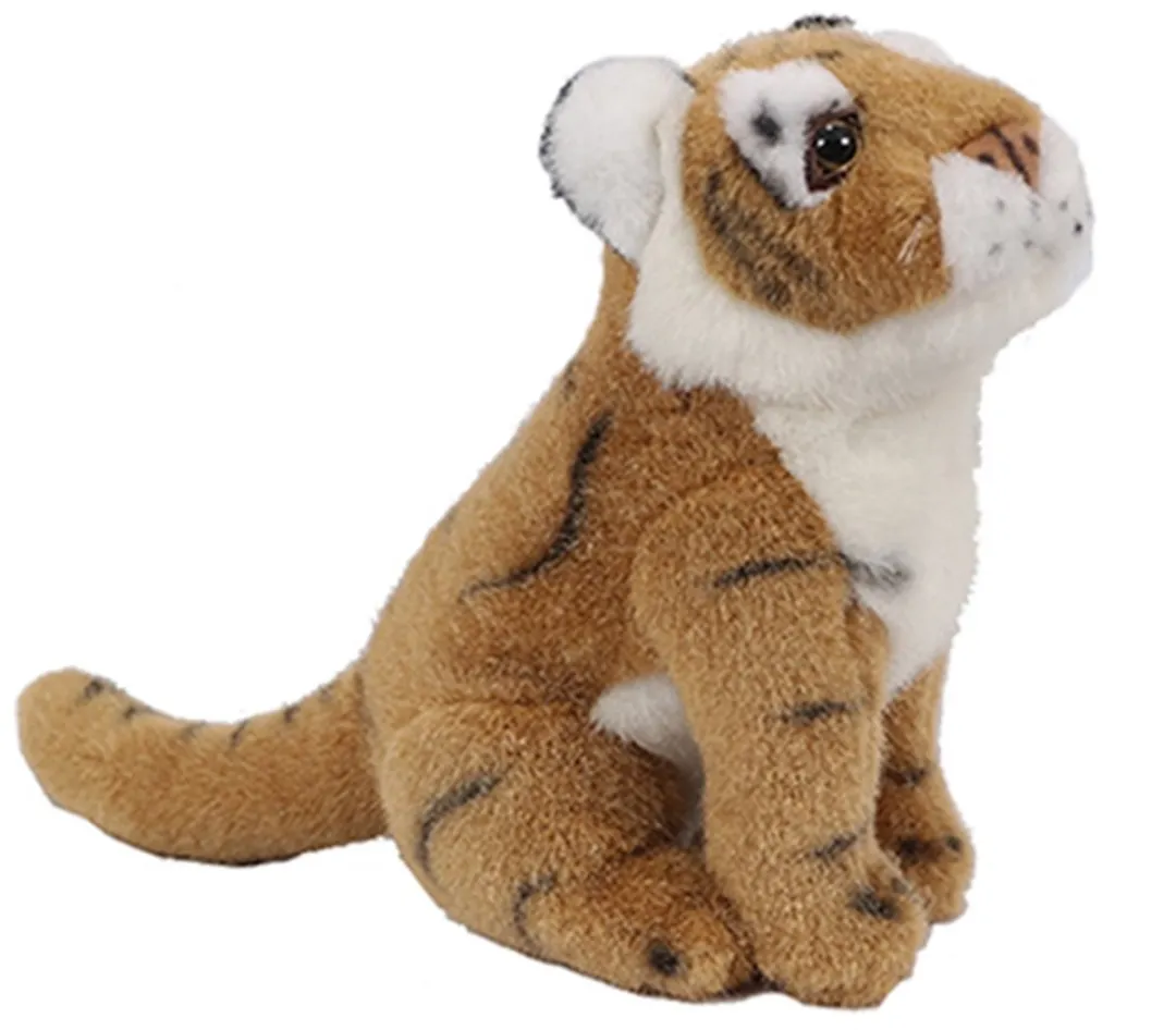 PIA Soft Toys Pluche Knuffeldier Tijger - 22 cm - Bruin