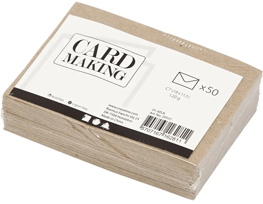 Creativ Company Gerecyclede Enveloppen C7 Beige