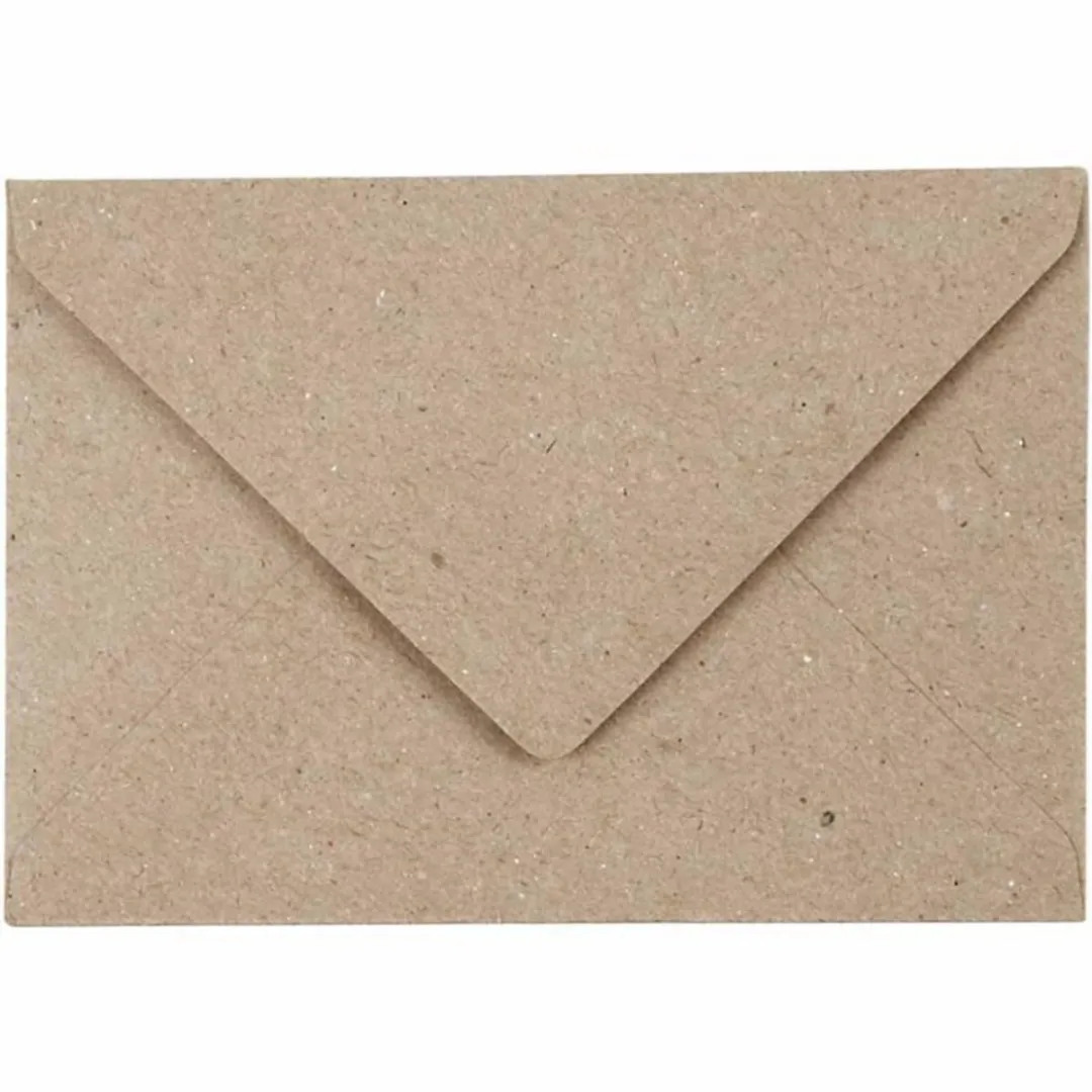 Creativ Company Gerecyclede Enveloppen C7 Beige - 50 Stuks