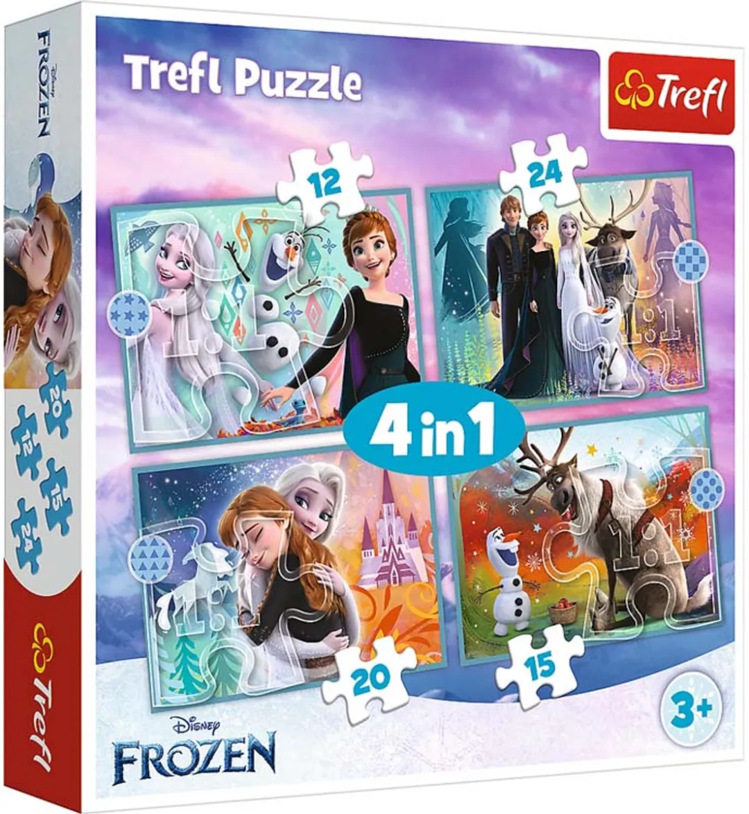 Trefl Frozen 4in1 Puzzelset 1000 Stuks