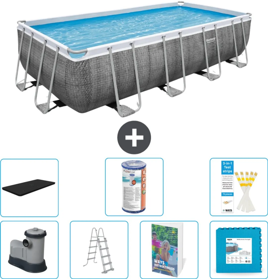 Bestway Power Steel Zwembad 549x274cm