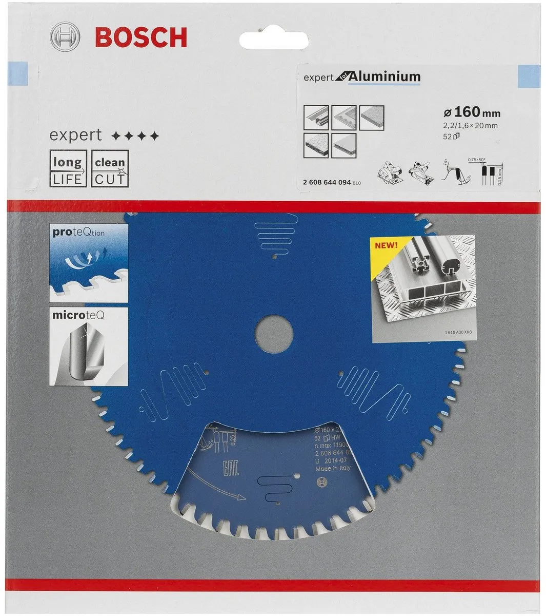 Bosch Expert Aluminium Cirkelzaagblad 160mm - 52 Tanden - afbeelding 6 van 6