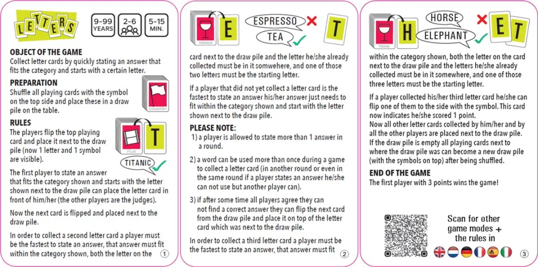 Combi-Deal Describe & Guess International + Letters - 12 Spelers