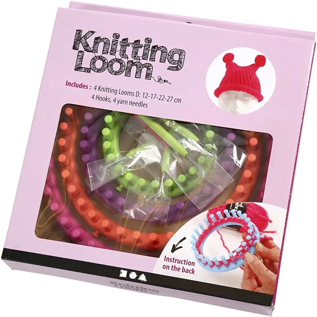 Creativ Company Knitting Loom - 4 maten 12-27cm - Multicolor