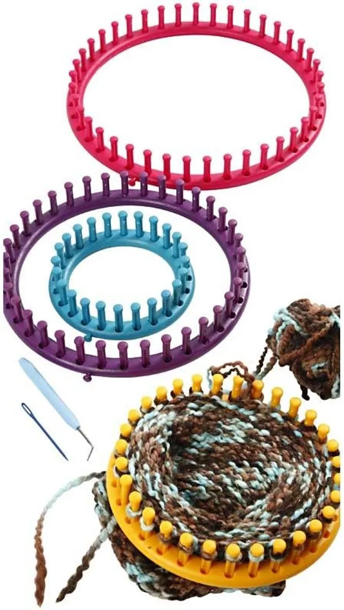 Creativ Company Knitting Loom - 4 maten 12-27cm - Multicolor