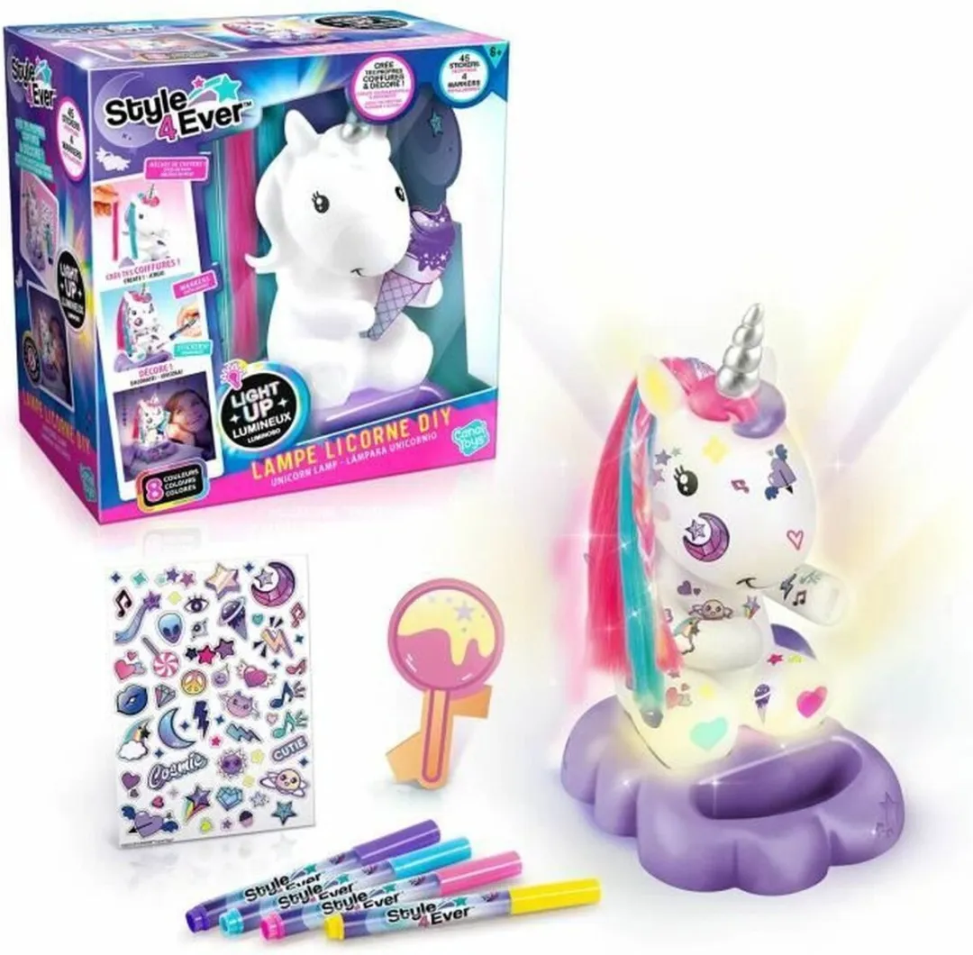 Canal Toys Cosmic Unicorn Verlichte Lamp - Multicolor