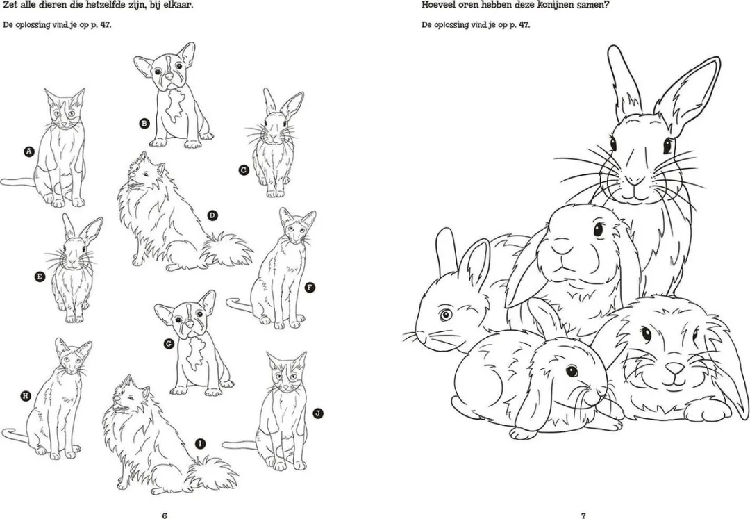 Selecta Lieve Dieren Doeboek - 48 Pagina's - Multicolor