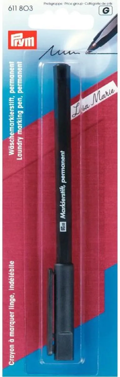 Prym Wasmarkeerpen 611 803 - Zwart