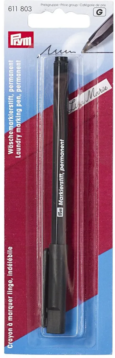 Prym Wasmarkeerpen 611 803 - Zwart