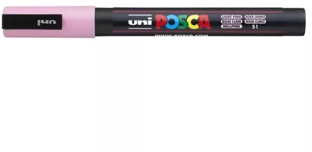 Posca PC-3M Fine Tip Verfstiften - Roze - 6 Stuks