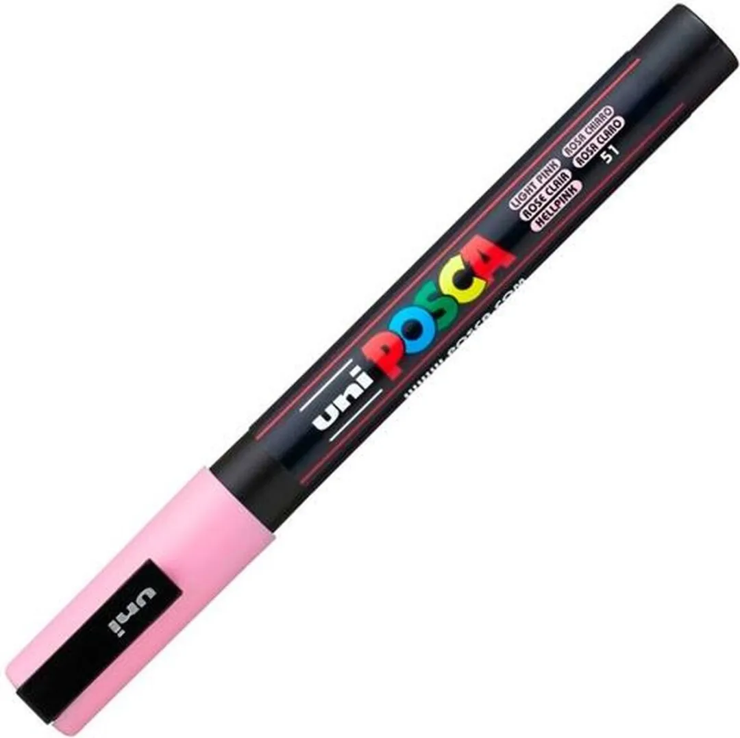 Posca PC-3M Fine Tip Verfstiften - Roze - 6 Stuks