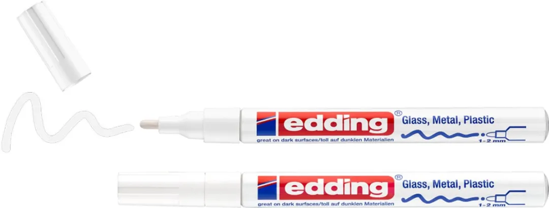 edding 751/2 Lakmarker Wit - 2 Stuks