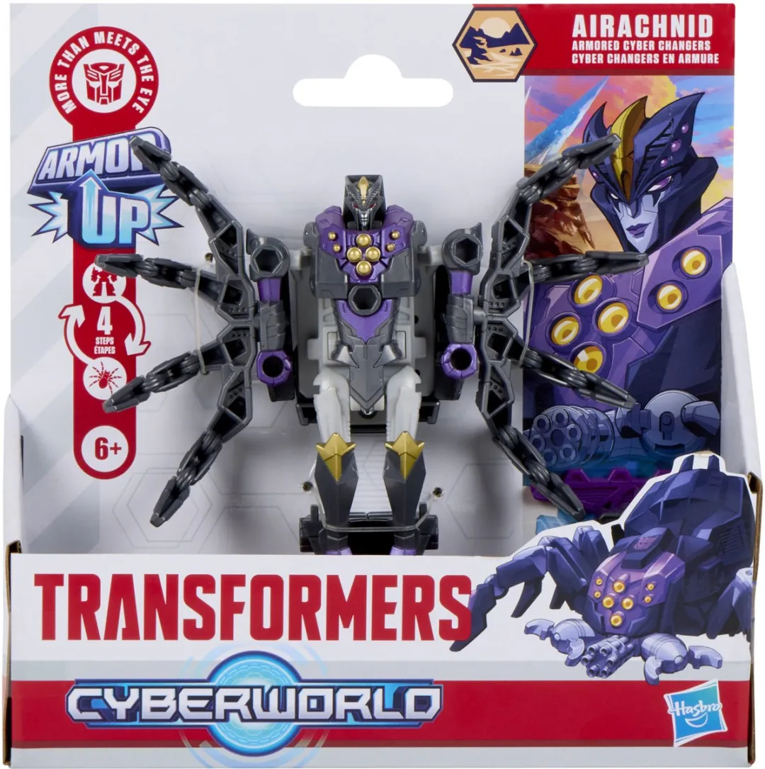Transformers Airachnid Armored Cyber Changers Actiefiguur
