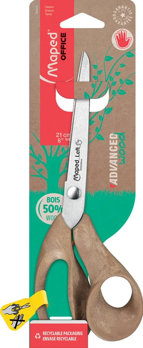 Maped Office Advanced Wood 21cm Linkshandig