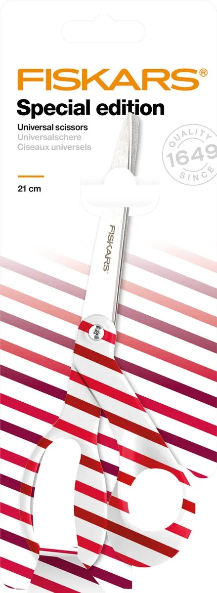 Fiskars Special Edition Stofschaar - Roze/Rood