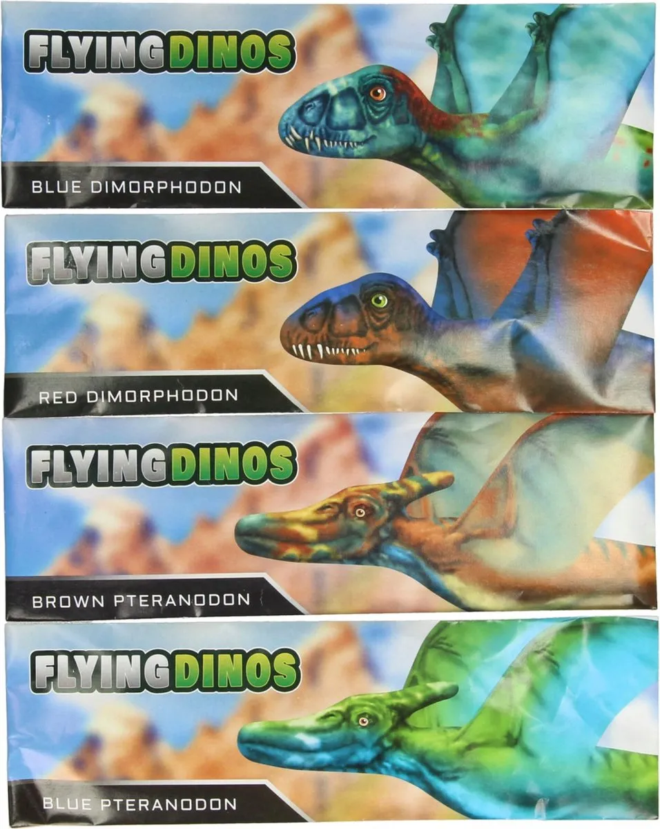 Johntoy Dinosaurus Foamvliegtuigje 24473 - 48 Stuks - Multi