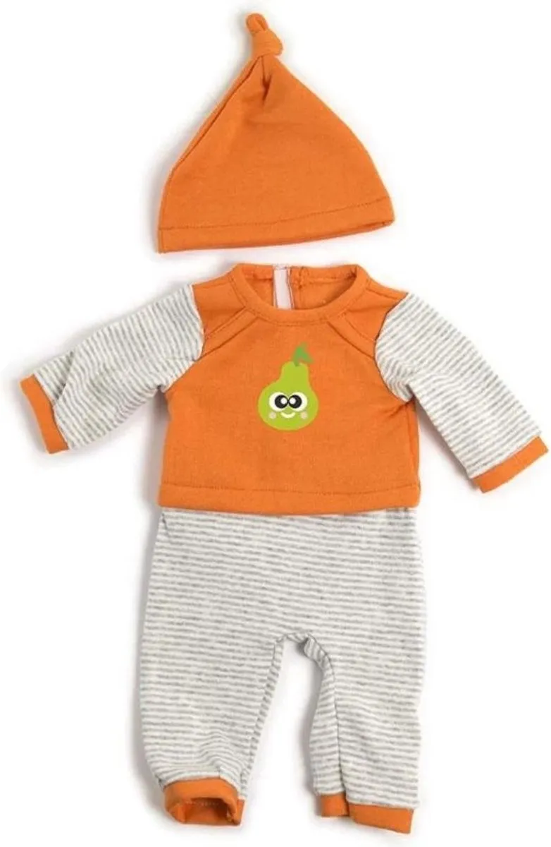Miniland Oranje Pyjama met Peer