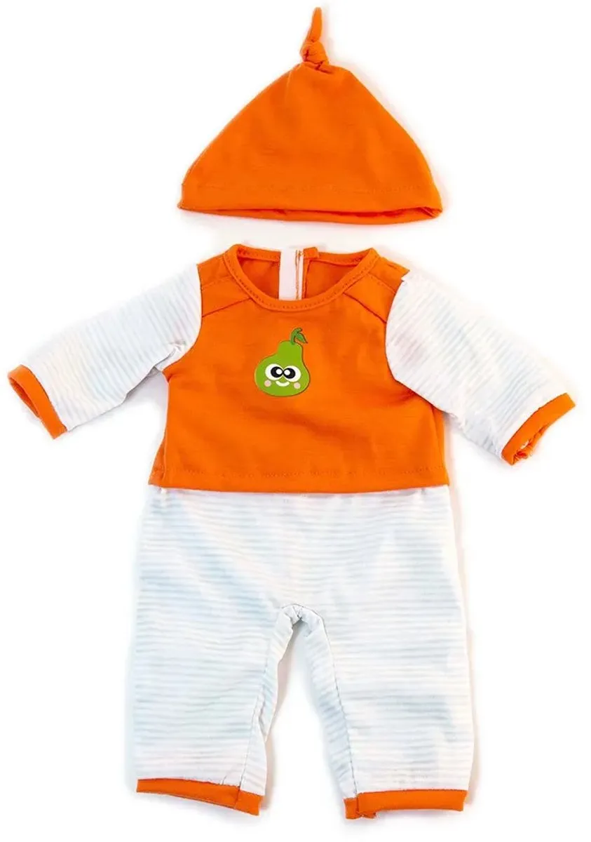 Miniland Oranje Pyjama met Peer - 38cm