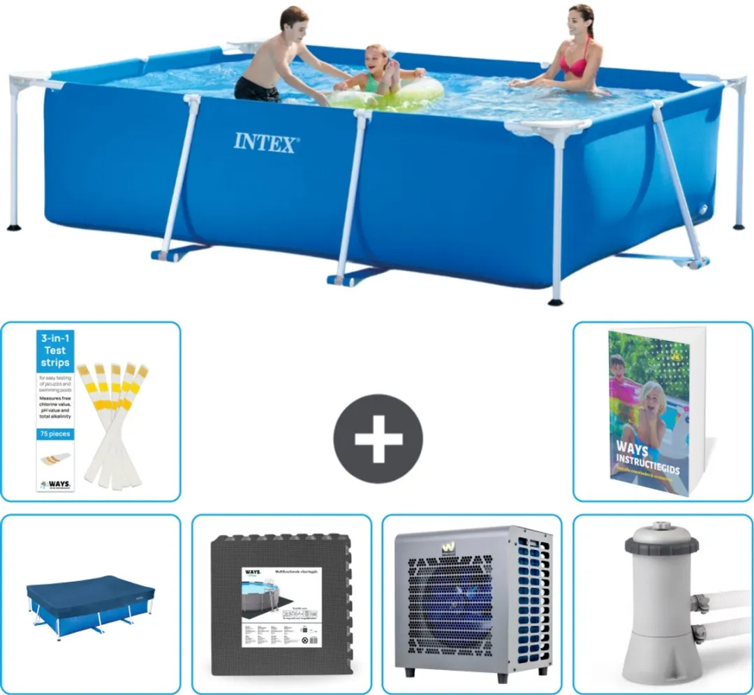 Intex Rechthoekig Frame Zwembad 300x200x75cm