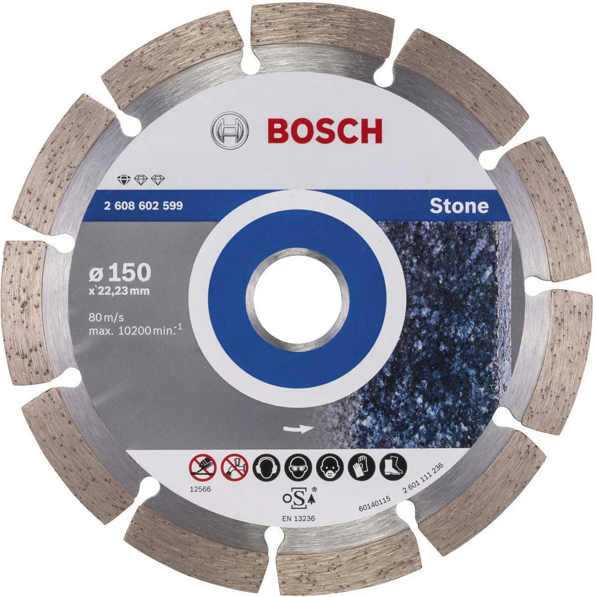 Bosch Diamantdoorslijpschijf Standard for Stone 150mm - 22,23mm - 2mm