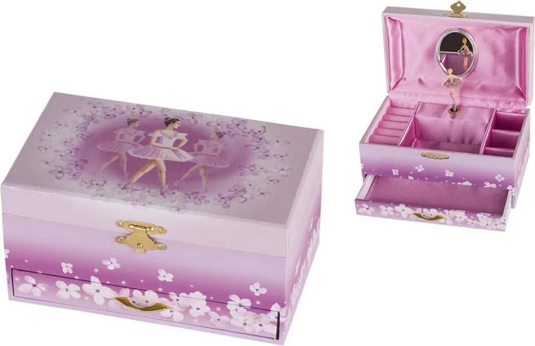 Goki Muziekdoos Ballerina - Roze