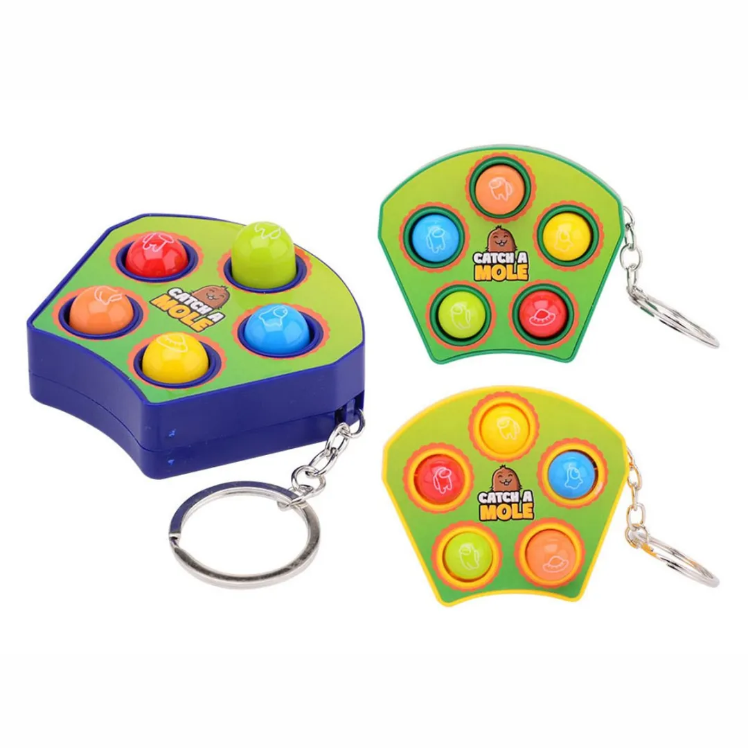 Johntoy Mollen Meppen Sleutelhangerspel - 4 Assorti