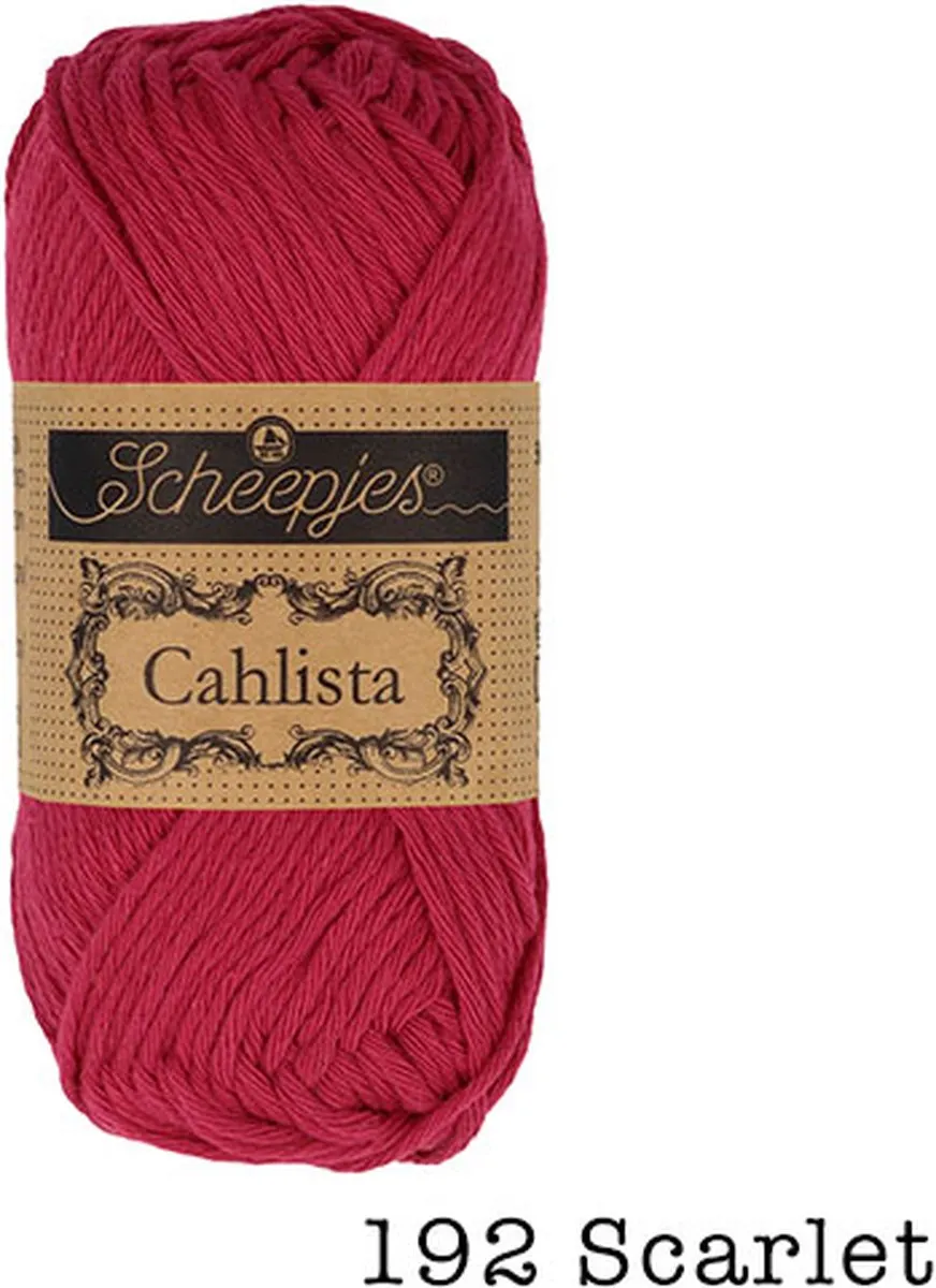 Scheepjes Cahlista Scarlet Wol - 192