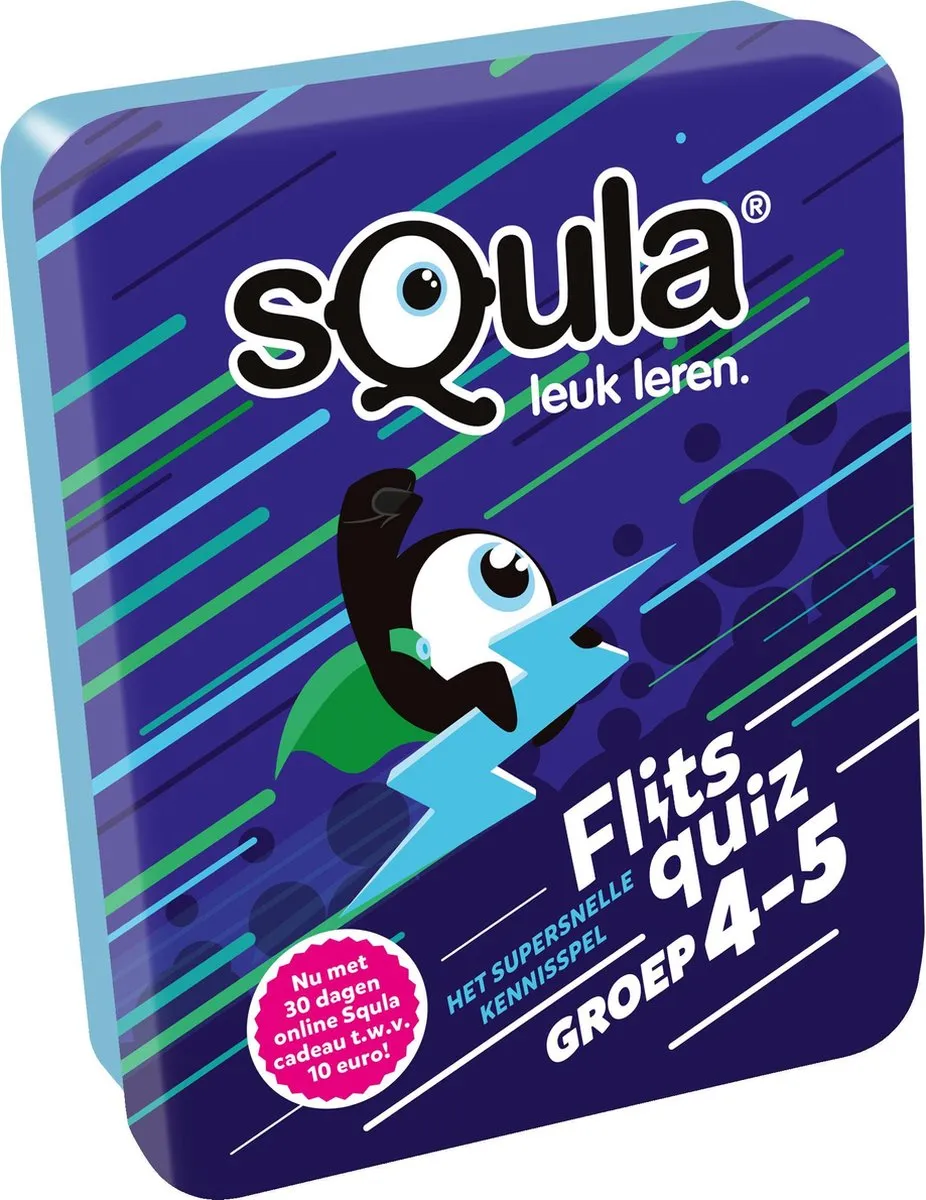 Identity Games sQula Flitsquiz Groep 4-5 Kaartspel - 112 Kaarten - Oranje