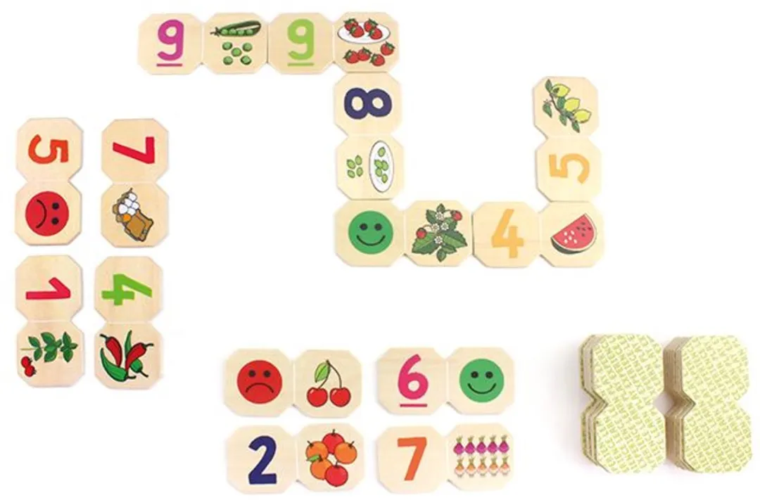 Beleduc DOMInext XL Fruits & Vegetables - Kartonnen spel - 6 spelers
