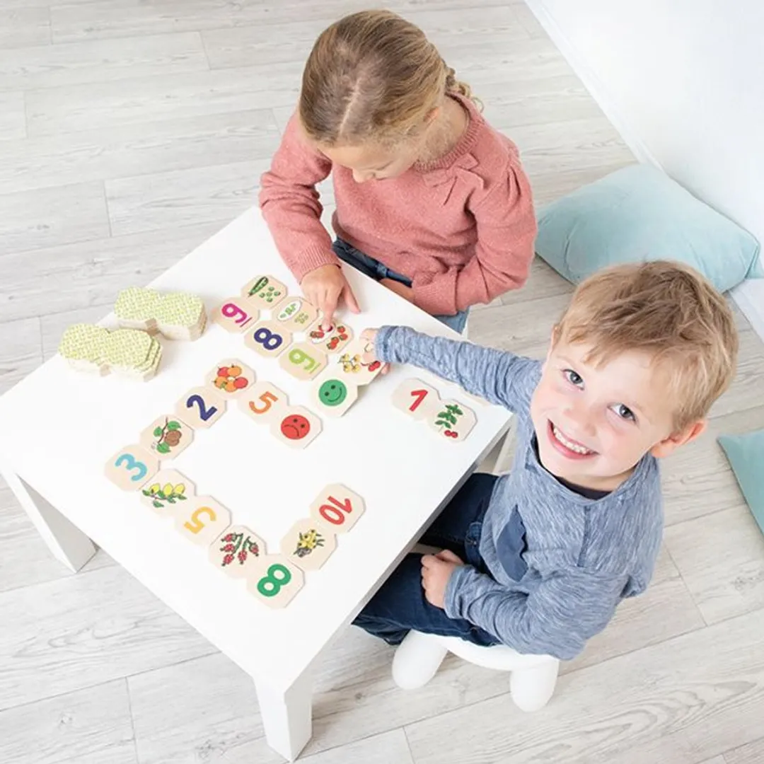 Beleduc DOMInext XL Fruits & Vegetables - Kartonnen spel - 6 spelers