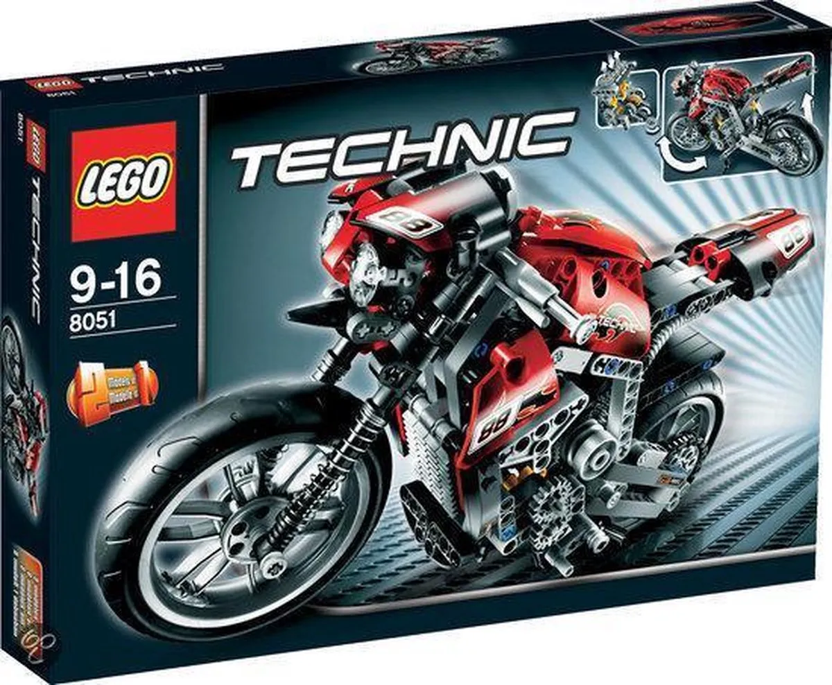 LEGO Technic Motor 8051 - 467 Onderdelen - Meerkleurig - afbeelding 2 van 2