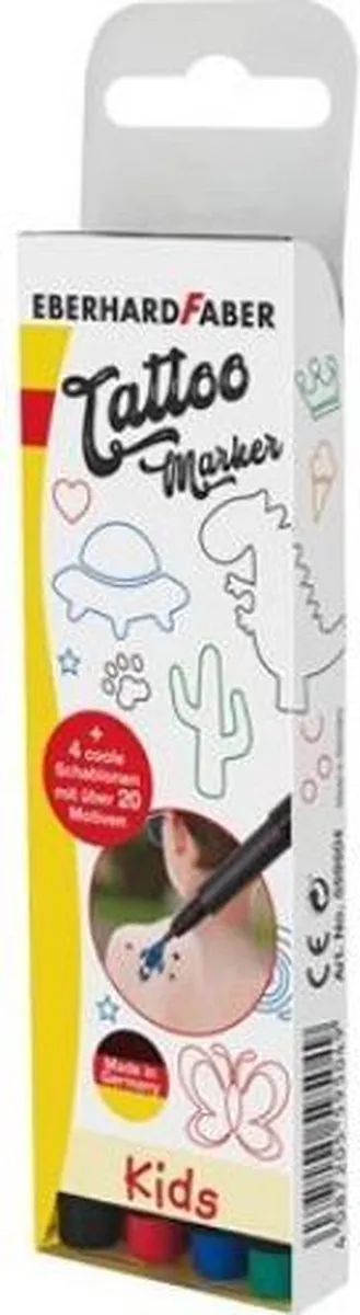 Eberhard Faber Tattoo Stiften EF-559504 - 4 Stuks - Assorti